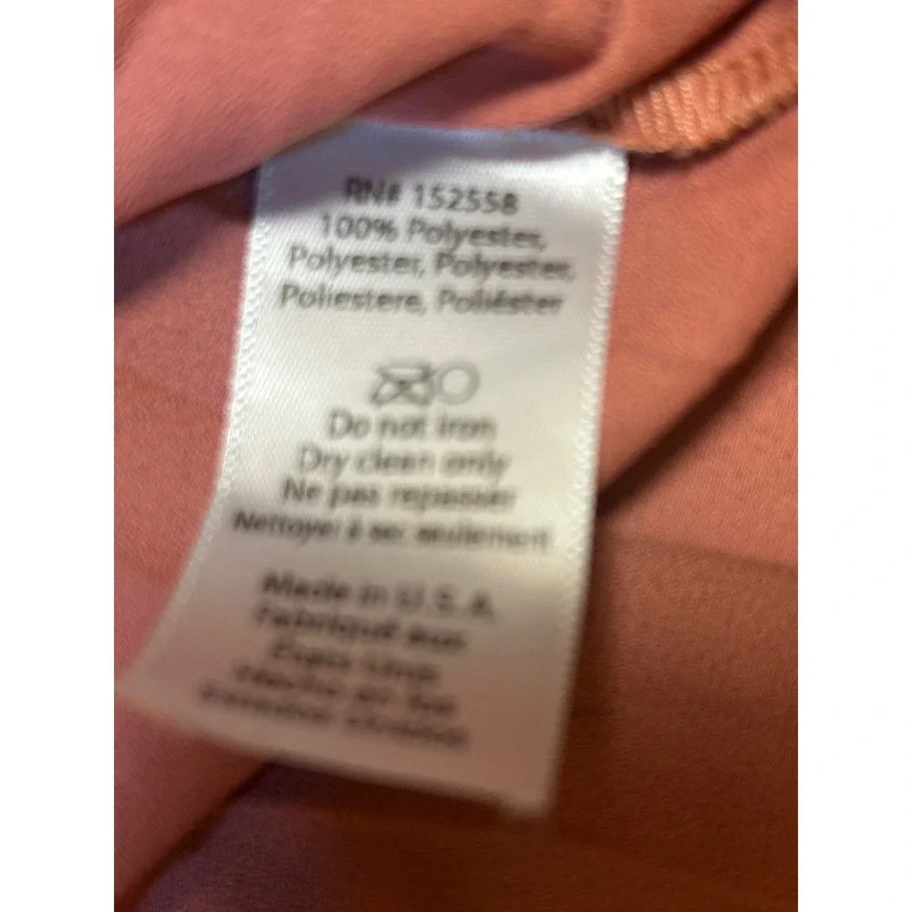 Delfi Collective Pleated Asymmetrical Dress Womens Large Rose Pink Excellent‎